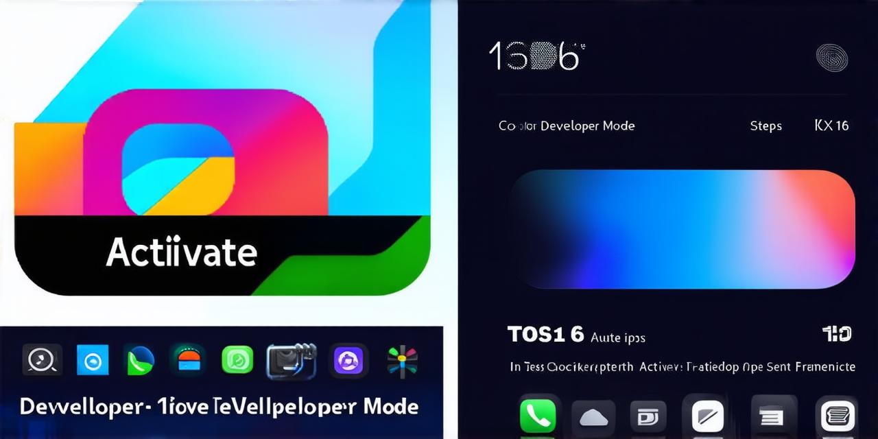 How to activate developer mode on iOS 16