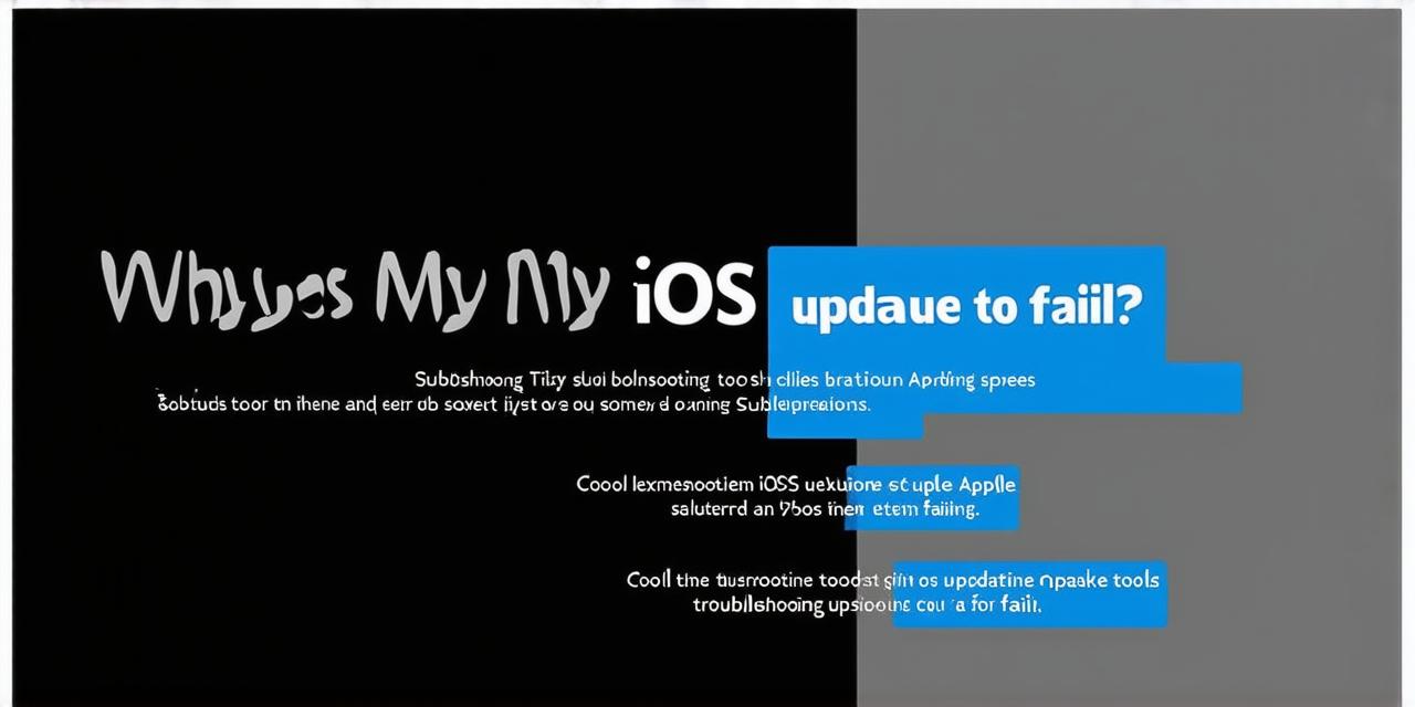 Why does my iOS update continue to fail